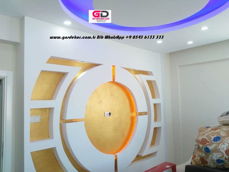 11 Alçıpan tv ünitesi
